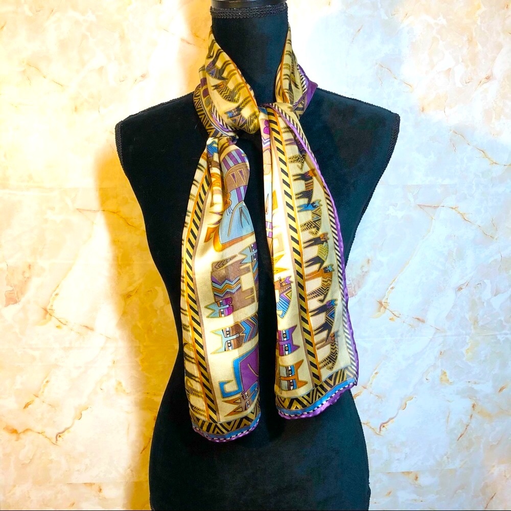 Laurel Burch CATS Oblong 58” Scarf, Summer, Coverup, Silky